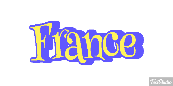 France Text effect