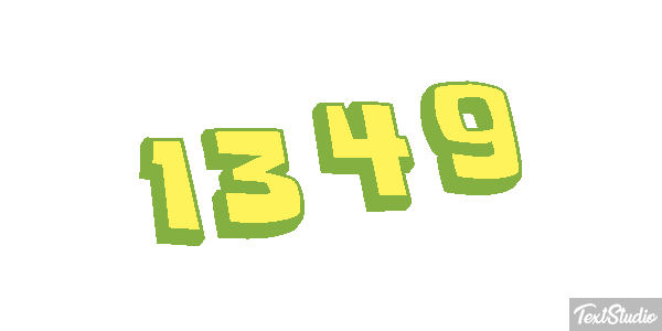 1349 Text effect