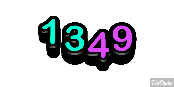 1349 Text effect
