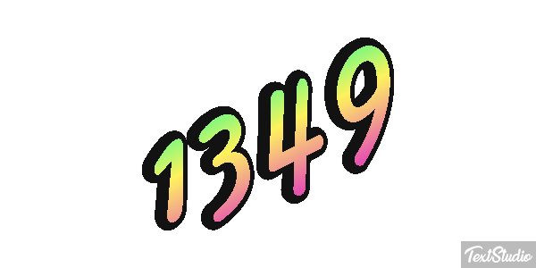 1349 Text effect