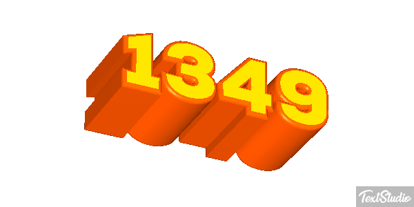 1349 Text effect