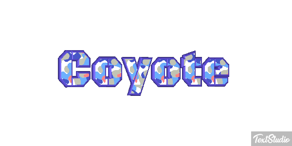 Coyote Efecto de texto