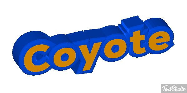 Coyote Efecto de texto