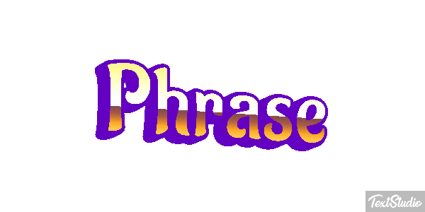 Phrase Text effect