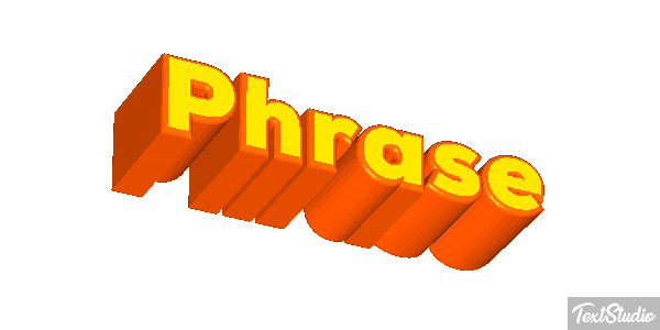 Phrase Text effect