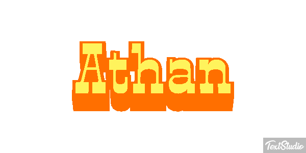Athan Text effect