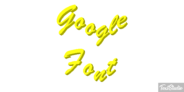 Google Font Efeito do texto