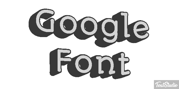 Google Font Efeito do texto