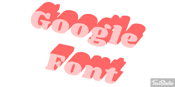 Google Font Efeito do texto