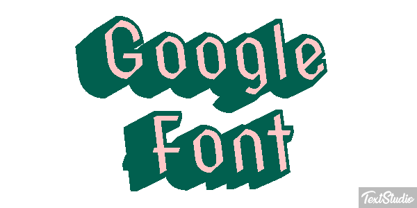 Google Font Efeito do texto