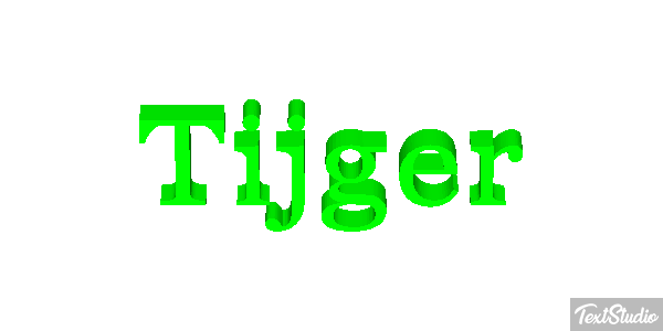 Tijger Text effect