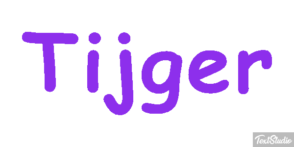 Tijger Text effect