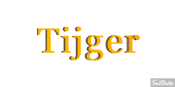 Tijger Text effect