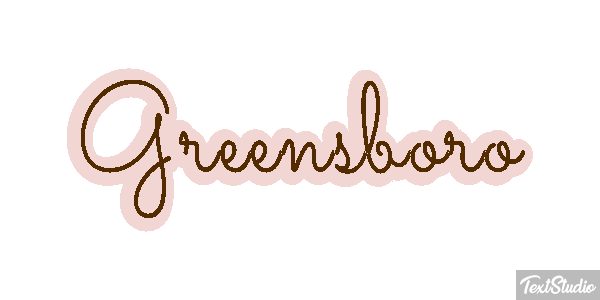 Greensboro Efeito do texto