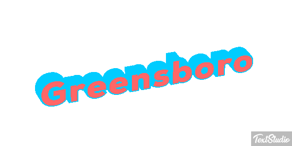 Greensboro Efeito do texto