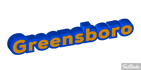 Greensboro Efeito do texto