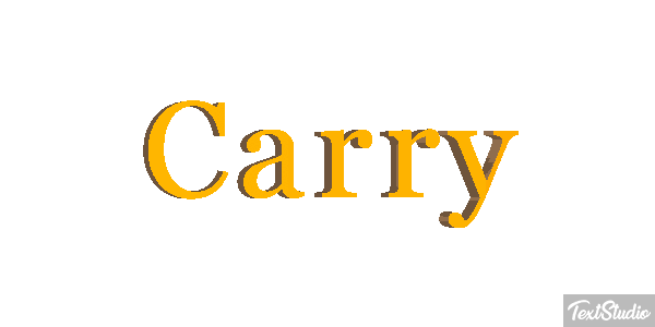 Carry Texteffekt