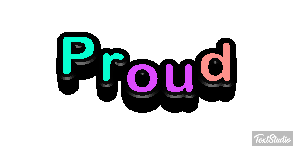 Proud Effetto testo