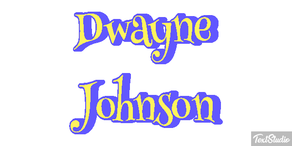 Dwayne Johnson Efeito do texto