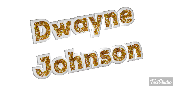 Dwayne Johnson Efeito do texto