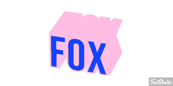 Fox Text effect