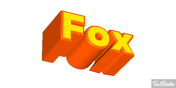 Fox Text effect