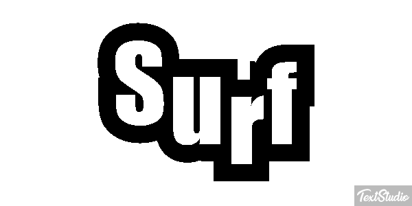 Surf Text effect