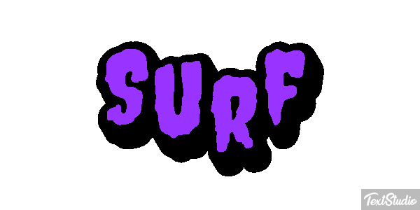 Surf Text effect
