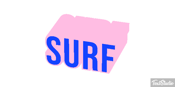 Surf Text effect