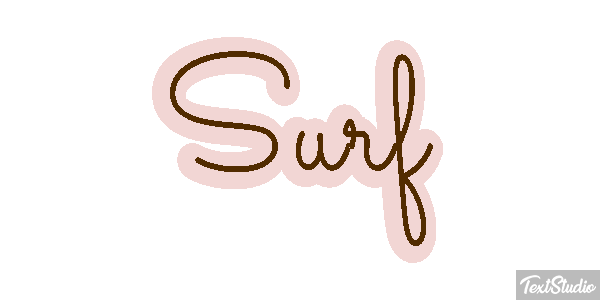 Surf Text effect