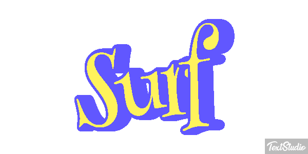 Surf Text effect