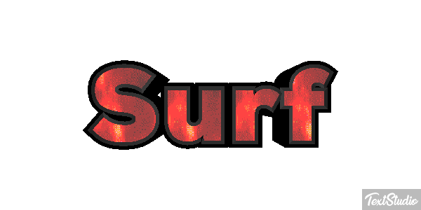 Surf Text effect