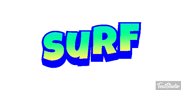 Surf Text effect