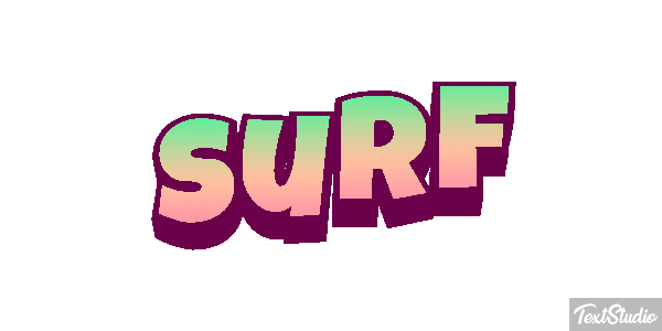 Surf Text effect