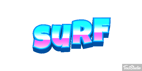 Surf Text effect