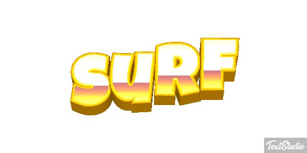 Surf Text effect