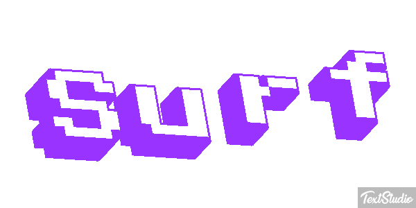 Surf Text effect
