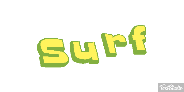 Surf Text effect