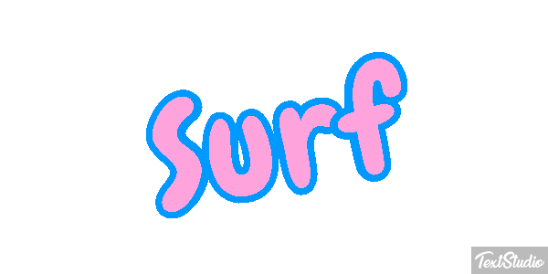 Surf Text effect