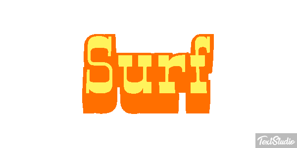 Surf Text effect