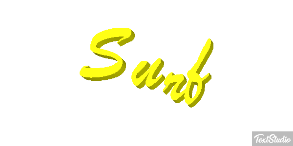 Surf Text effect