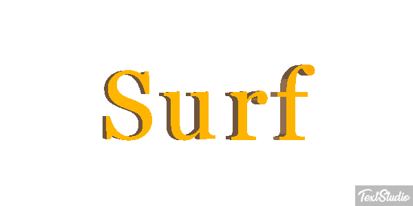 Surf Text effect