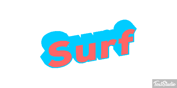 Surf Text effect