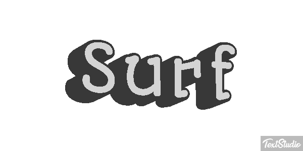 Surf Text effect