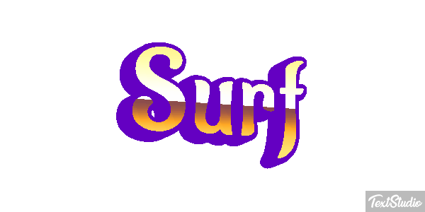 Surf Text effect