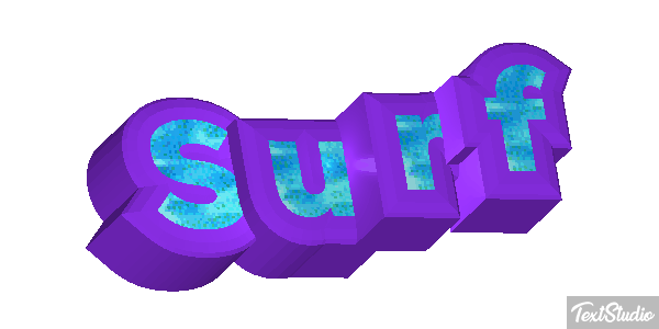 Surf Text effect