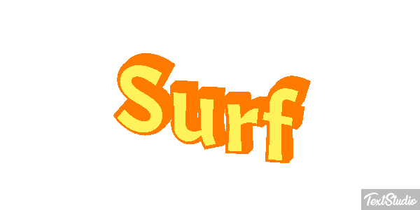 Surf Text effect