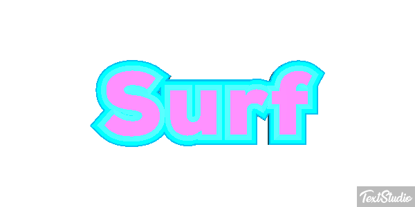 Surf Text effect