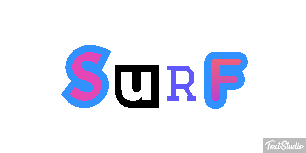 Surf Text effect