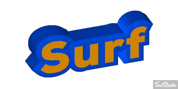 Surf Text effect